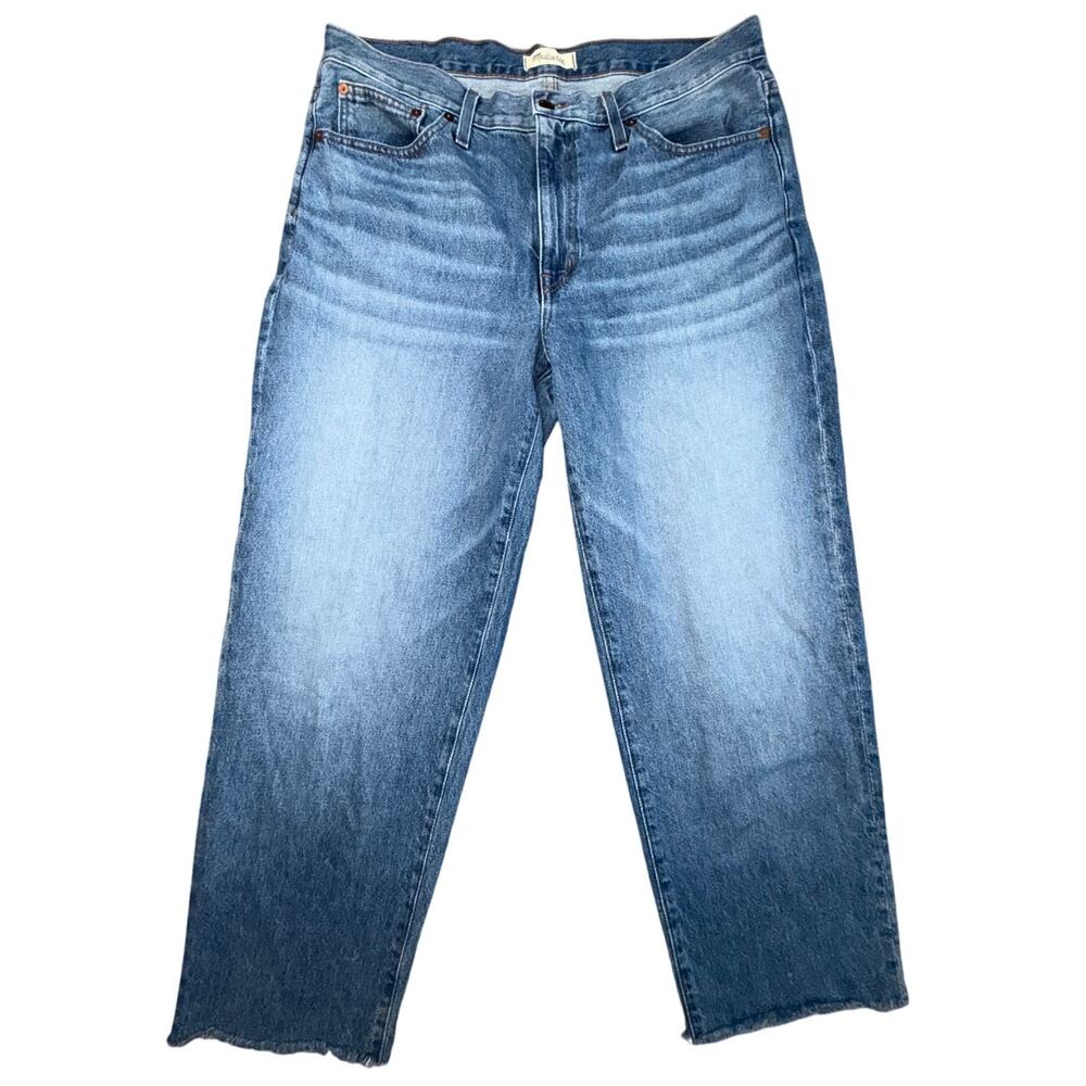 Madewell The Slouchy Boy Jean Size 31 Cutoff Raw Hem